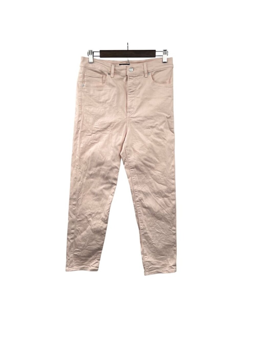 Express Womens Mom Jeans High Rise Pale Pink Size 6